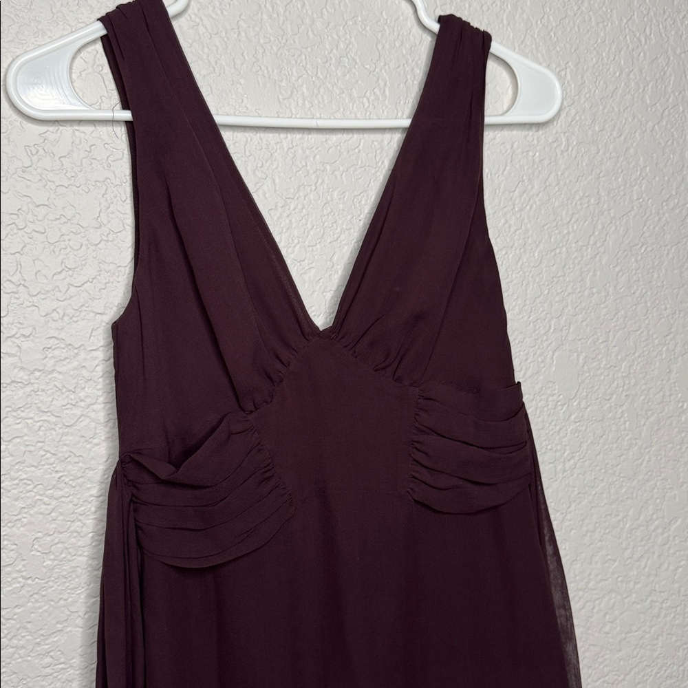 Ted Baker Silk Midi Dress Small Wedding Formal Party Jewel Tone Romantic - Picture 4 of 9